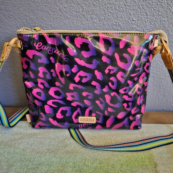Consuela Pebbles Downtown Crossbody – Retired Neon Leopard Print (NEW!) - Picture 5 of 5